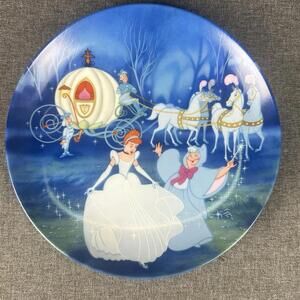 VTG Knowles Walt Disney‎ Cinderella "Bibbidi-Bobbidi-Boo" Collector Plate COA !
